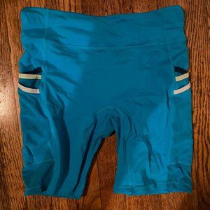 9 Inch Blue Fabletics Biker Shorts